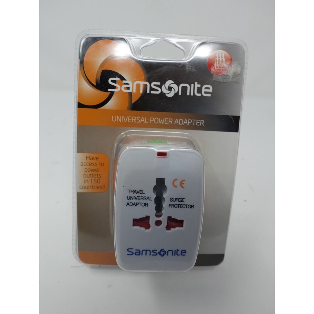 Samsonite Universal Power Adapter Surge Protector Travel Plug Fits 150 Countries